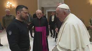 Ukraine's Zelensky meets Pope Francis in Rome