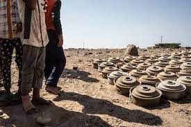 13 ضحية بالألغام خلال شهر أبريل في الحديدة غرب اليمن