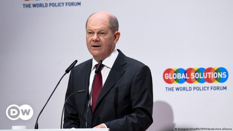 Chancellor Olaf Scholz addresses Global Solutions Summit