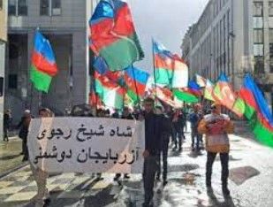 В Берлине прошла акция протеста, организованная южными азербайджанцами
