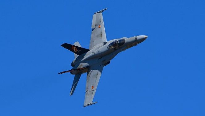 Spanish F-18 fighter jet crashes at Zaragoza air base