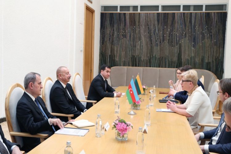 President of Azerbaijan Ilham Aliyev met with Prime Minister of Lithuania Ingrida Šimonytė UPDATED