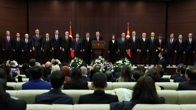 إردوغان يعلن تشكيلة الحكومة الجديدة