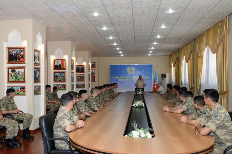 Meeting with military personnel was held at the Training and Educational Center of the Azerbaijan Army