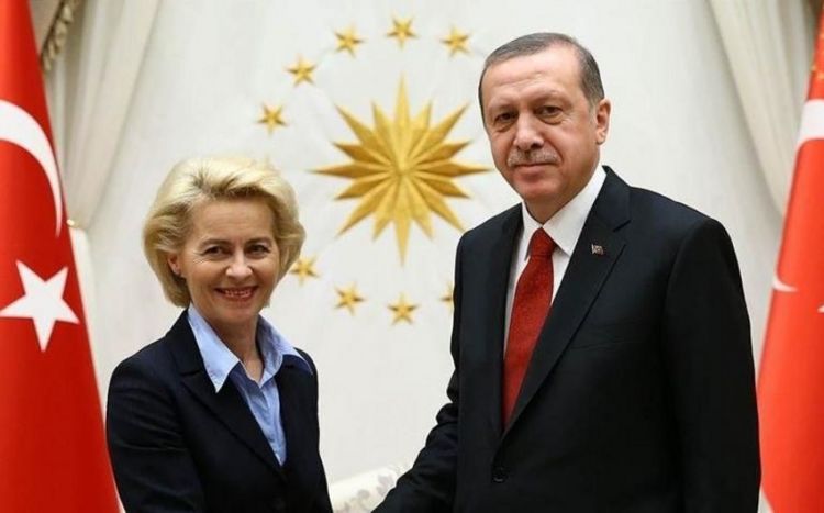 Эрдоган и фон дер Ляйен обсудили актуальные вопросы отношений Турции и ЕС