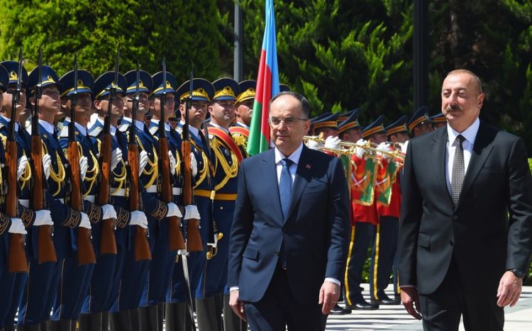 Official welcoming ceremony was held for President of Albania