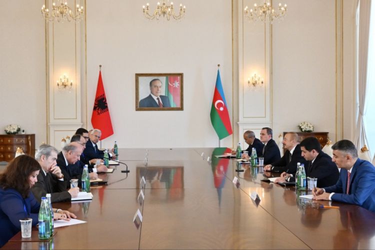 Expanded meeting of Azerbaijani and Albanian presidents starts