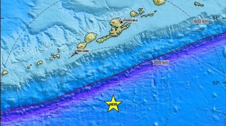 4.6-magnitude quake strikes Aleutian Islands, Alaska