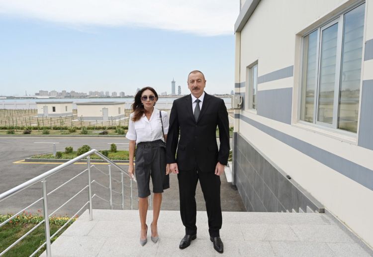Azerbaijan's President and First Lady inspect work carried out in the Central Botanical Garden