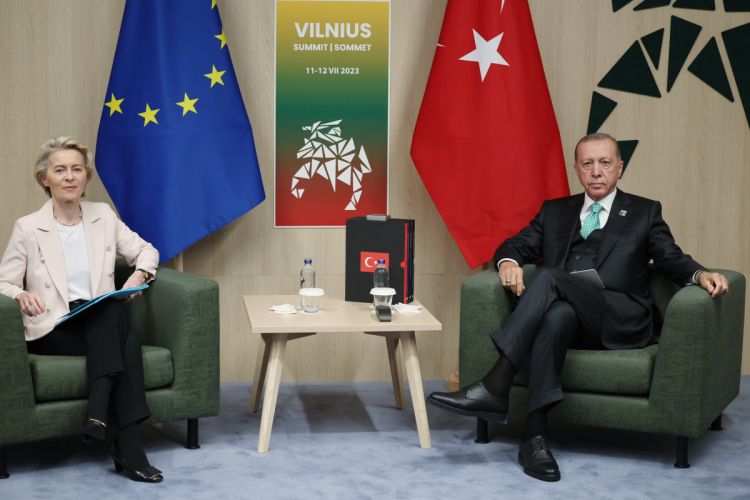 Erdogan meets with Ursula von der Leyen