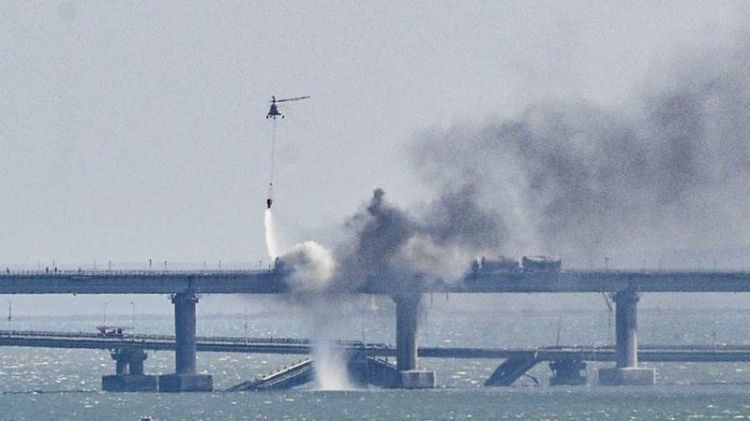 Russia says Crimean bridge damaged