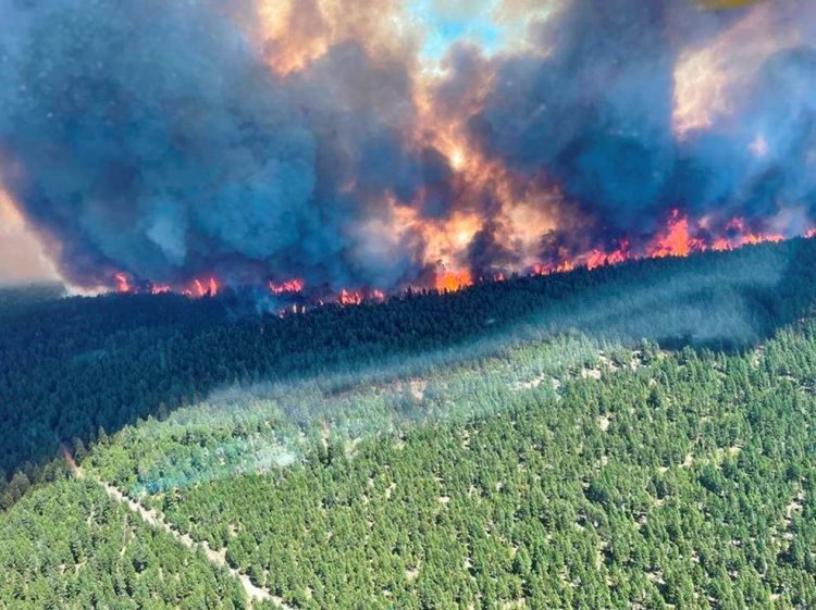Extreme heat causing wildfires in USA, Canada