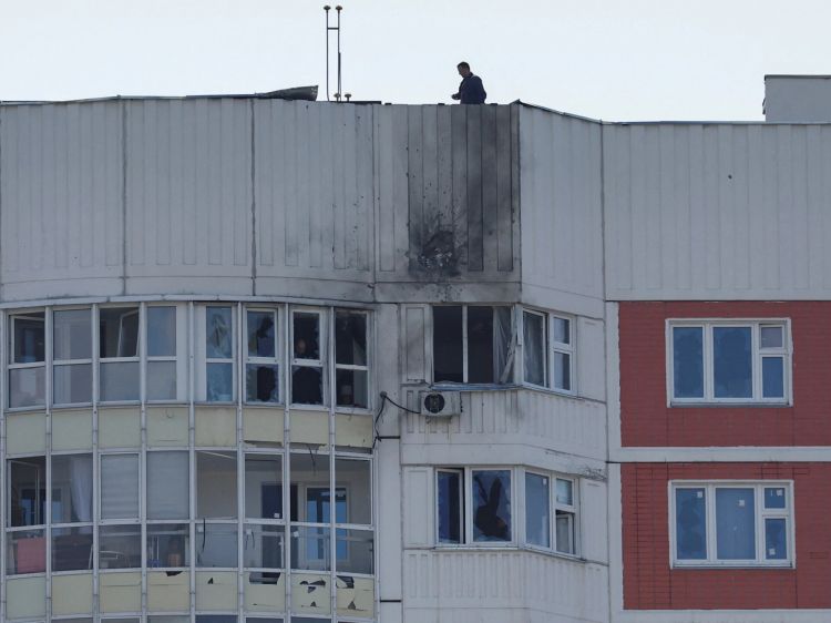 Two drones target buildings in Moscow
