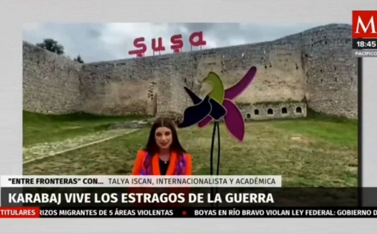 Репортаж из Шуши вышел в эфир на престижном мексиканском телеканале