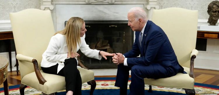 Biden thanks Italy's Meloni for Ukraine, China support