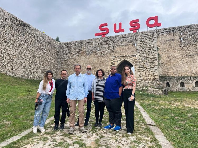 Journalists from the United States visited Shusha