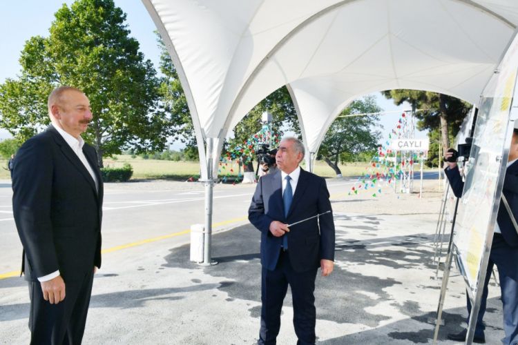 President Ilham Aliyev participated in inauguration of Garapapag-Chayli road