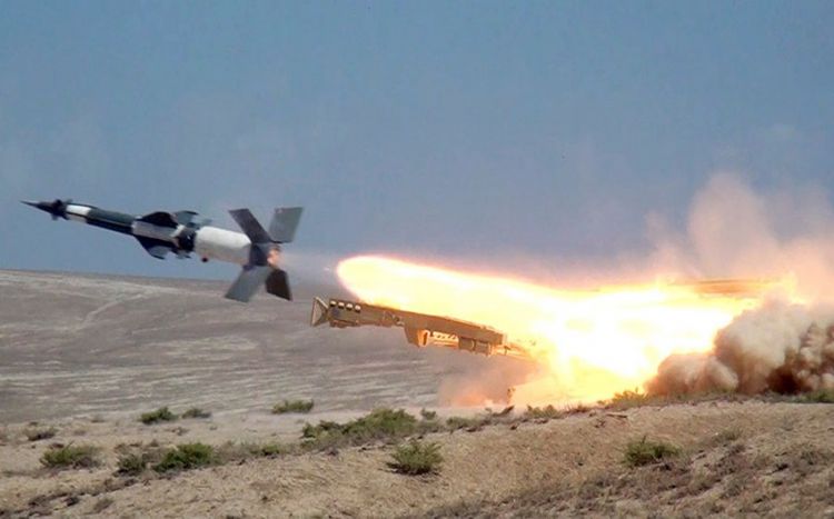 Air defense units carry out combat firing