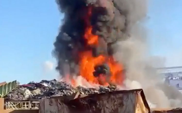В ФРГ произошел пожар на территории компании по переработке отходов