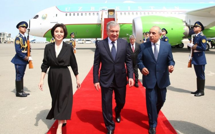 Uzbek president leaves for state visit to Azerbaijan