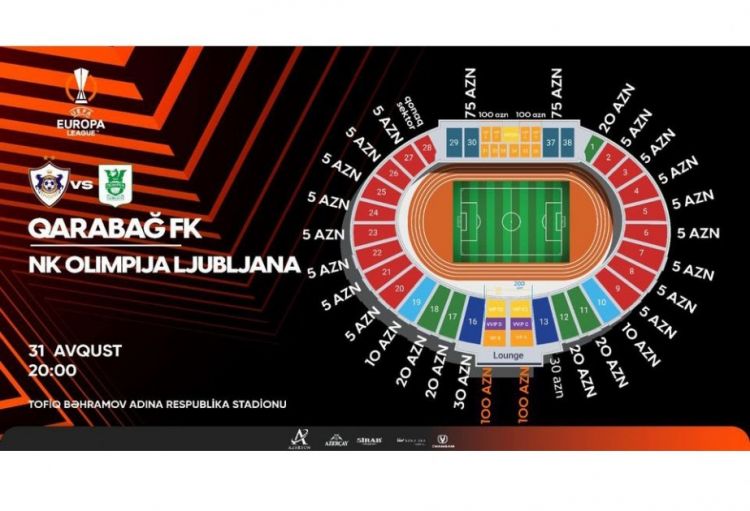 “Qarabağ” - “Olimpiya” oyununun biletləri satışa çıxarıldı