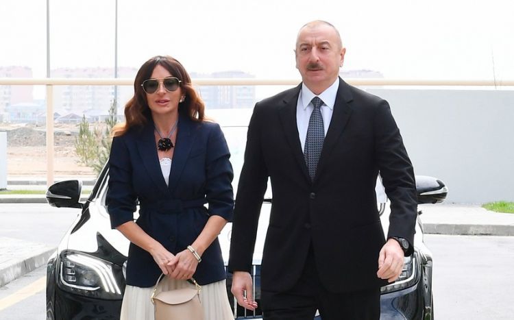 Azerbaijani President Ilham Aliyev, First Lady Mehriban Aliyeva visited Kalbajar district