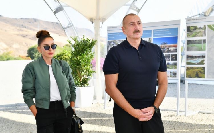 Azerbaijani President and First Lady inaugurated "Soyugbulag” Small Hydropower Plant