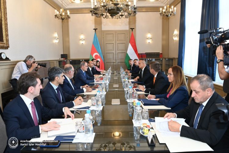 Foreign ministers of Azerbaijan and Hungary held an expanded meeting UPDATED